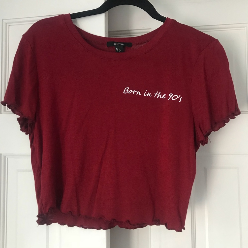 Born in the 90’s crop top